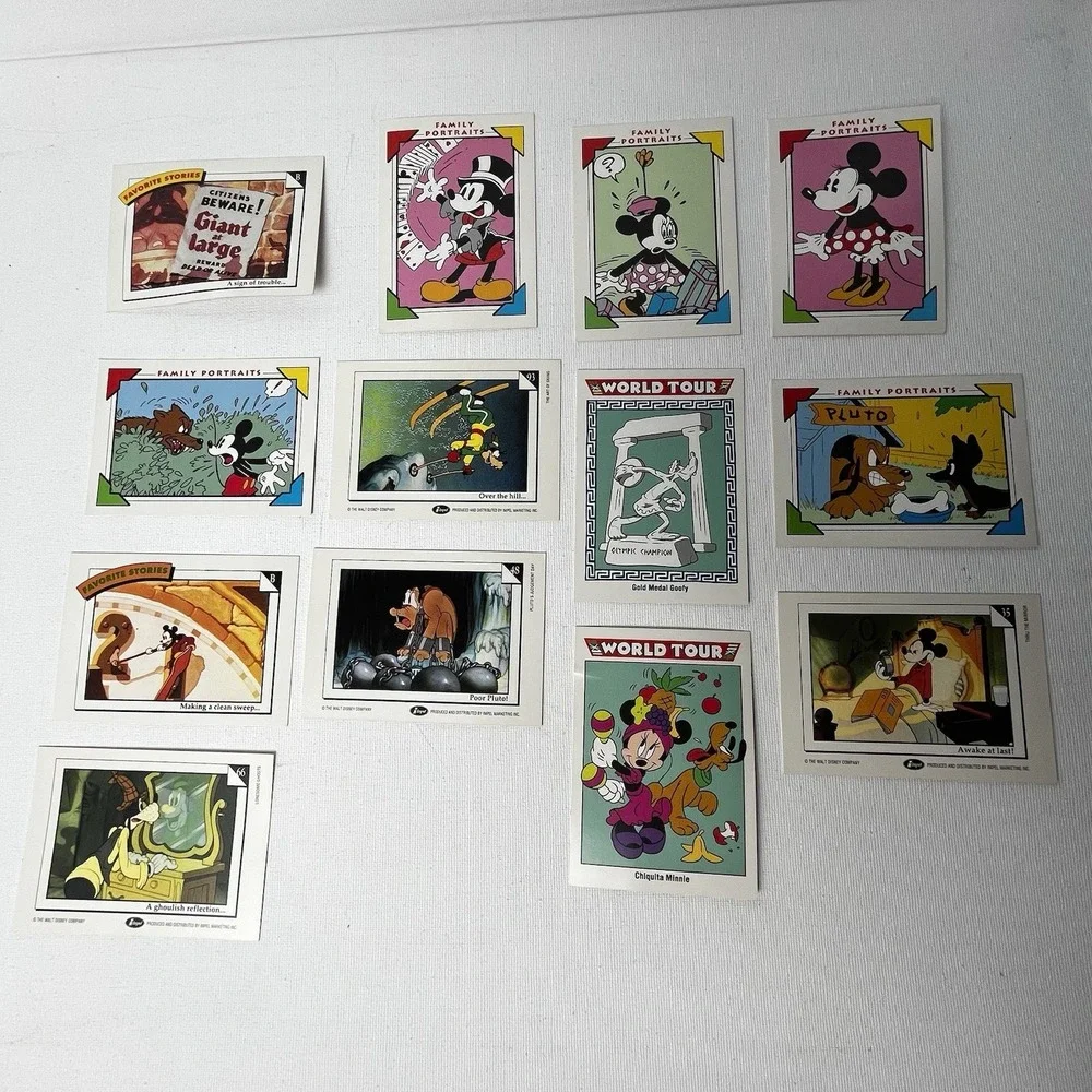 1991 Impel Disney Collector Cards Lot of 13‎ Mickey Minnie Goofy Donald